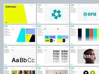 ORA Branding Presentation branding color design system graphic design landing page mobile app motion graphics photography presentation typography ui web design website