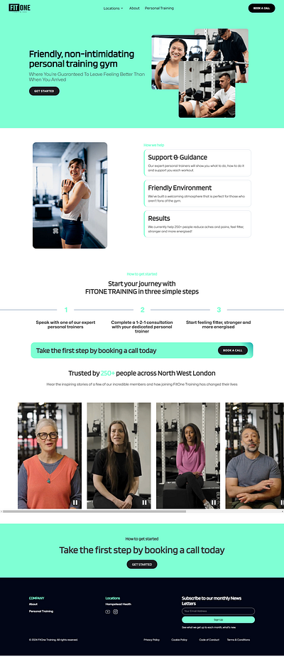 FIT ONE TRAINING branding graphic design interactive design logo ui webflow