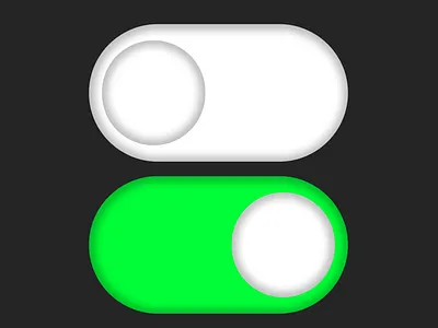 3D Switch Button 3d animation ui