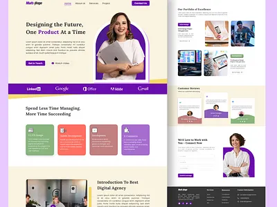 Digital Agency Landing Page agencylandingpage agencywebsite cleanui creativeagency creativeweb designagency designinspiration digitalagency interactivedesign landingpage minimaldesign moderndesign portfolioshowcase responsivedesign uiuxdesign userexperience uxdesign webdesign webdevelopment webui