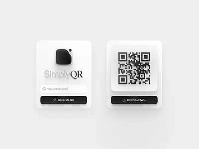 SimplyQR - Figma Plugin (WIP) 🪄 3d brand branding clean concept design extension figma graphic design idea identity illustration logo minimal plugin shadow ui