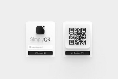 SimplyQR - Figma Plugin (WIP) 🪄 3d brand branding clean concept design extension figma graphic design idea identity illustration logo minimal plugin shadow ui