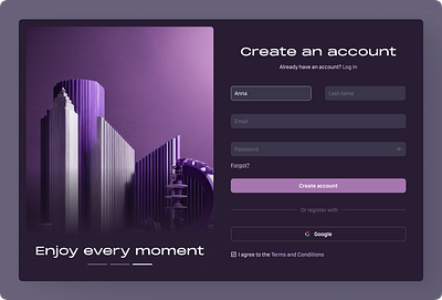 Sign in Form create account design form sign in ui