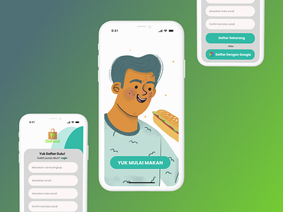 FOOD DELIVERY MOBILE APP animation food food app login splash ui