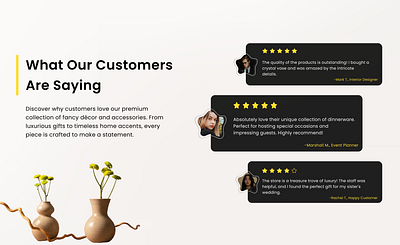 Day 39 - Testimonials 100dayschallenge creative customer review daily ui 039 daily ui 39 ecommerce testimonials ui uidesign uxdesign