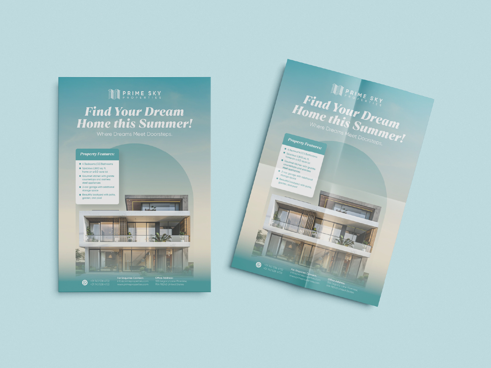 Flyer Design advertising brand identity branding design flyer flyer design flyer template graphic design logo logo design real estate real estate flyer