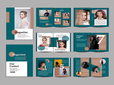 Magazine Design book design branding creative design facebook post fashion and lifestyle fashion magazine design graphic design instagram post layout magazine design print product design template