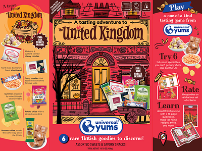 United Kingdom Snack Packaging brand identity branding british design design studio digital art digital illustration food branding graphic design identity design illustration illustrator marketing marketing design packaging packaging design typography uk united kingdom visual identity