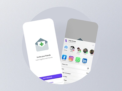 Invite Friend Mobile App Ui app design invite friend invite friend app invite friend dashboard invite friend design invite friend details invite friend experience invite friend interface invite friend mobile invite friend option invite friend page invite friend screen invite friend setting invite friend ui invite friend view invite friend widget mobile screen ui