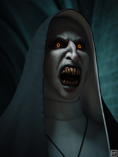 The Nun - Valak portrait 3d character creepy digital art fanart helloween horror noai portrait render scary theconjuring thenun thenunmovie valak