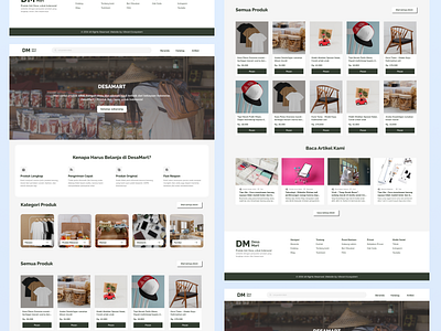 E-commerce Website Display Recommendations "DesaMart" desktop e commerce explore new product recommend trend ui ux web design