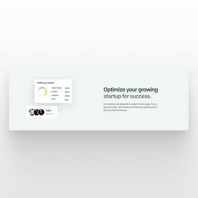 SaaS traffic card agency design designer freelance startup ui userexperience ux webdesign website designer