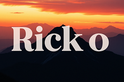 Ricko Beautiful Serif Font font serif vector