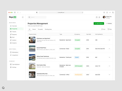 Real Estate - Property Management Software Design branding clean crm dashboard design dribbble dribbble best shot logo minimal product property property management real estate real estate crm saas ui ux web web design