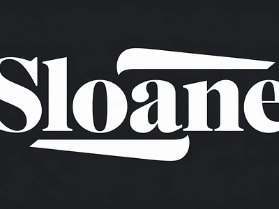 Sloane – Reverse Contrast Font font illustration serif vector