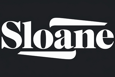 Sloane – Reverse Contrast Font font illustration serif vector