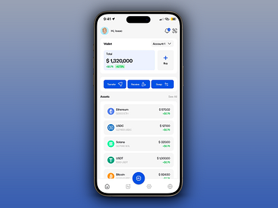 Cryptocurrency app design app app design assets binance bitcoin crypto crypto exchange app crypto wallet app ethereum finance app investment app mobile app mobile ui mobile ux money transfer online banking solana ui ux wallet