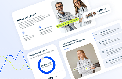 Ubezpieczenia dla lekarzy i osób indywidualnych / Insurance animation app branding design doctors illustration insurance insurance doctors interaction interface lifeinsurance medicine prod product design rebranding ui ux