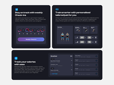 Fitness App Landing Page design landing page design ui ui ux design ux design