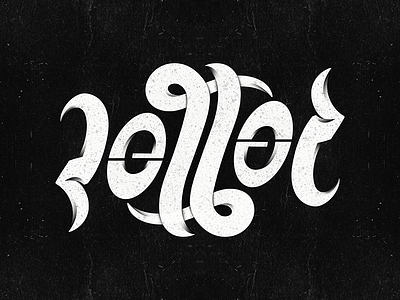 Letter ambigram ambigram art blackandwhite design lettering letters script shadow type typedesign