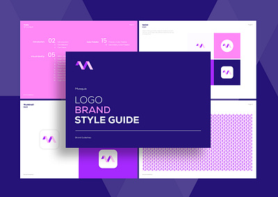 Brand Guidelines Of Mvoquix, Brand style guide brand brand book brand guide brand guide identity brand guidelines brand manual brand style guide brandbook branding gradient logo guidelines logomark m mark manual software logo startup logo style guide tech company tech logo technology logo