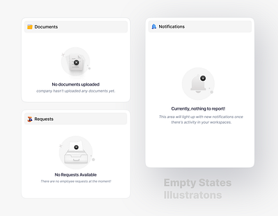 Empty State Illustrations creativedesign dailyui designinspiration digitalart dribble emptystatedesign figmadesign illustrationdesign uidesign uishorts