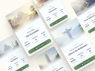 Ticket Cards UI Design app card cards design ticketcard ui ui cards uiux