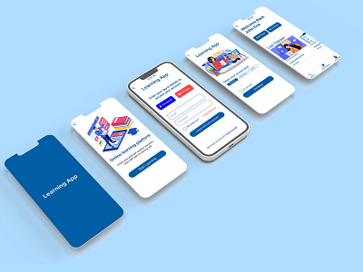 E-LEARNING APP DESIGN app app design app set graphic design learning app ui ux ui and ux ui app design ux vector website design