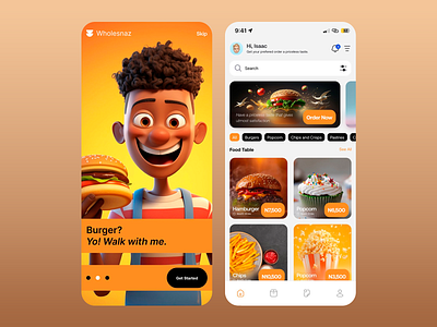 Wholesnaz- Food Delivery Mobile App app app design creative delivery delivery app delivery service design fast food food delivery mobile mobile app mobile ui mobile ux online food ordering ui ui design ux ux design uxui