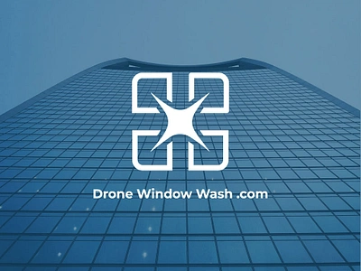 Drone windows wash brand branding design graphic design logo logo maker window wash window wash brand