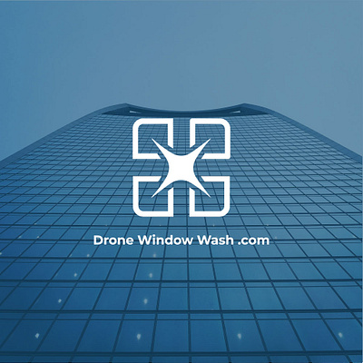 Drone windows wash brand branding design graphic design logo logo maker window wash window wash brand