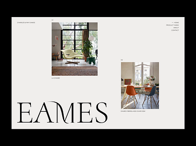 Eames chair design designers furniture furniture design ui user interface web design webdesign