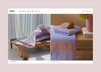 Home Textiles webshop design e commerce ecommerce product product page ui user interface web design webdesign