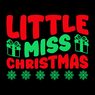 little miss christmas holiday sublimation png