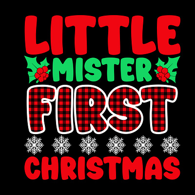 little mister first christmas holiday sublimation png