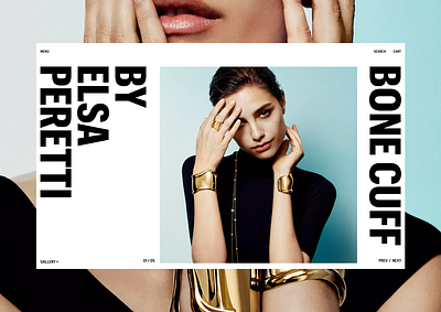 Elsa Peretti Jewelry Collection design e commerce ecommerce jewelry jewelry webshop ui user interface web design webdesign webshop