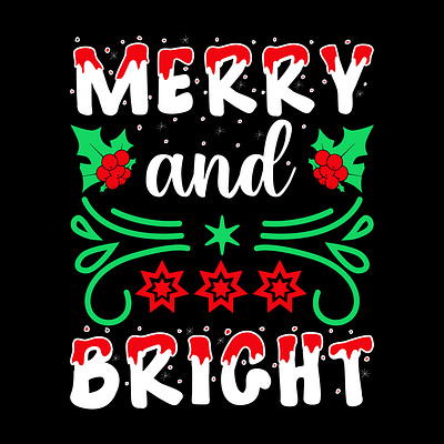 merry and bright holiday sublimation png