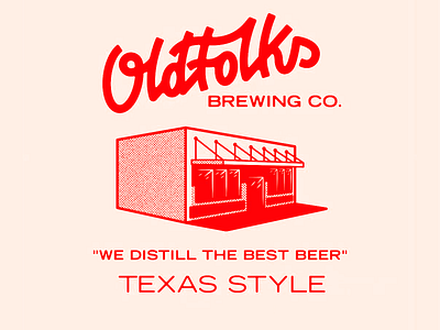 Oldfolks Brewing Co. Branding & Packaging Design beer design beer logo beer packaging beer store branding brewery brewing brewing co logo cold drink logo craft beer design drink drink branding drink packaging label logo logo design oldfolks beer texas beer texas style