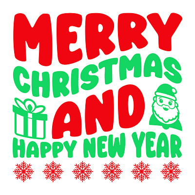 merry christmas and happy new year holiday sublimation png