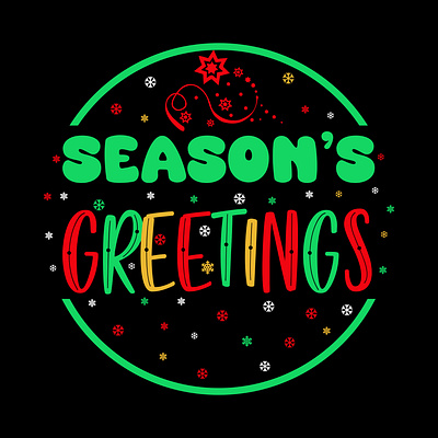 SEASONS GREETINGS holiday sublimation png