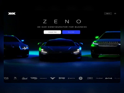 Zeno Branding animation web design 3d aero ai animation auto auto logo autoamtive body kits brand design e commerce graphic design logitech product design ui ux web design web ui web ux wheels tires