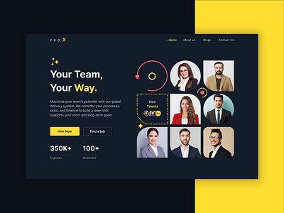 Pro X - Web landing page ui design V2 app design banner design elegant design landingpage design minimal design minimal web modern design trending design ui design ux design web web banner web design web landing web ui