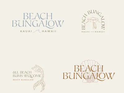 Beach Bungalow Branding beach beach brand brand branding color design graphic design hawaii illustration illustrator logo marketing modern branding surf surf brand travel tropical typography vacation waves