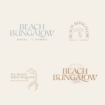 Beach Bungalow Branding beach beach brand brand branding color design graphic design hawaii illustration illustrator logo marketing modern branding surf surf brand travel tropical typography vacation waves