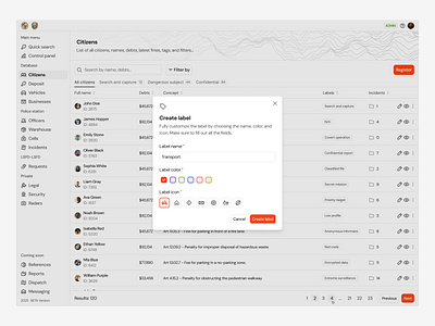 Create Label · Koala UI branding clean create label dashboard design dialog figma illustration koala label landing landing page modal product product saas saas ui ui design ux ux design