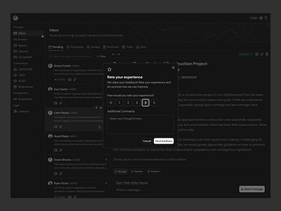 Rate Experience Dialog · Koala UI branding clean dark dark mode darkmode design dialog figma illustration koala landing landing page modal product saas rate dialog saas ui ui design ux design uxui