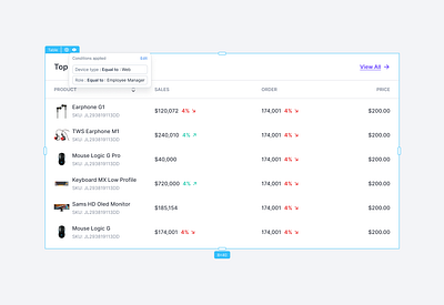 Widget Selection inside Page Builder application builder components design experience lowcode page builder productdesign ui ux