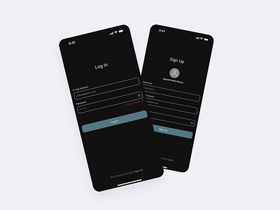 Authentication Screens UI app design ui