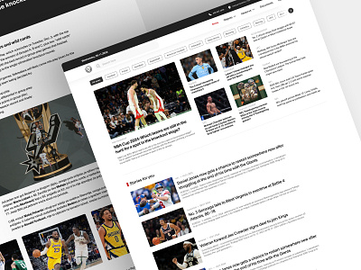 NewsHub - Website Design article articledesign basketball black blackandwhite clean layout layoutdesign list listlayout masterarticle modern news newsdesign newshub newswebsite sport sportnews sportsnews sportsweb