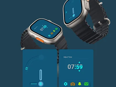 smart watch (hyper wrist) graphic design mockup smart watch ui